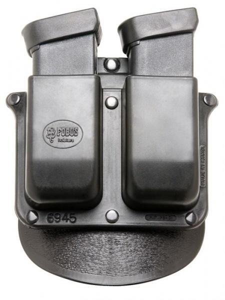 Fobus 6945GNDP Tactical Paddle Double Mag Pouch for Glock 10/45