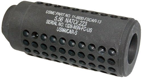 Guntec SOCOM-MINI AR15 Fake Suppressor 1/2x28 TPI Black Anodized