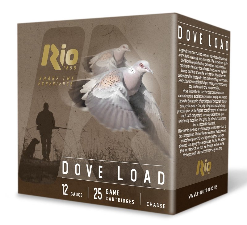 RIO RDL32HV8 Dove Load 12GA 2-3/4In #8 Shot 25Rd Box 10Pk