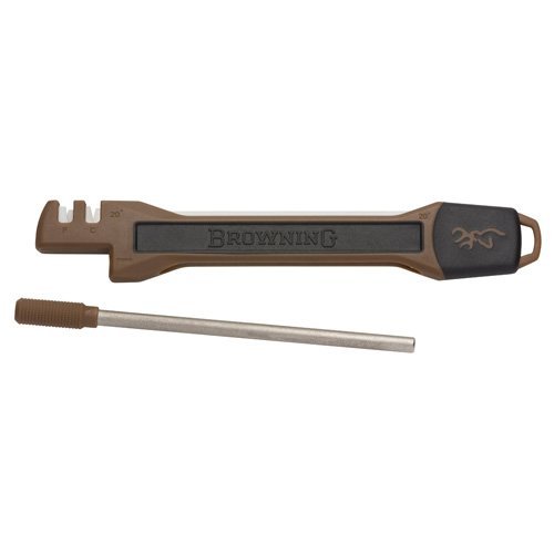Browning 3220423 Tan Portable Knife Sharpener Carbide & Ceramic Inserts