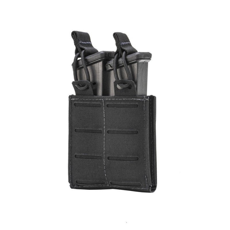 TacShield T3667BK RZR Molle Double Pistol Magazine Pouch Black 1000D Nylon