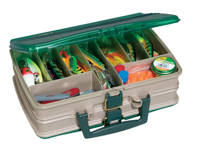 Plano 112000 Double-Sided Satchel, Sandstone & Green