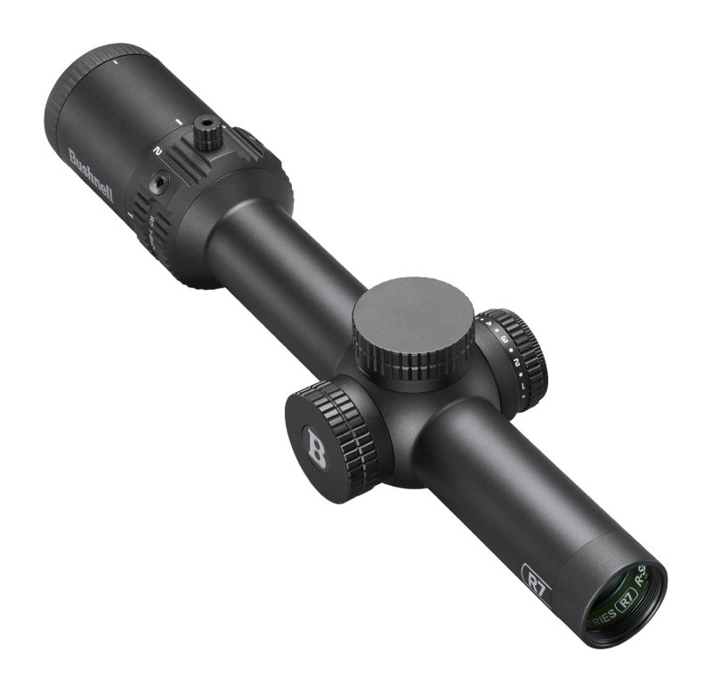 Bushnell R7-1824A2 R7 Riflescope Black Capped Target Turret Second Focal Plane ILLUMINATED FIBER MOA