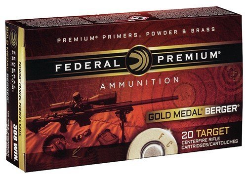 Federal Premium Gold Medal Berger 6.5 Creedmoor 130gr Hybrid OTM