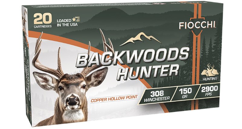 Fiocchi Backwoods Hunter .308 Win 150gr CHP 2900fps 20ct