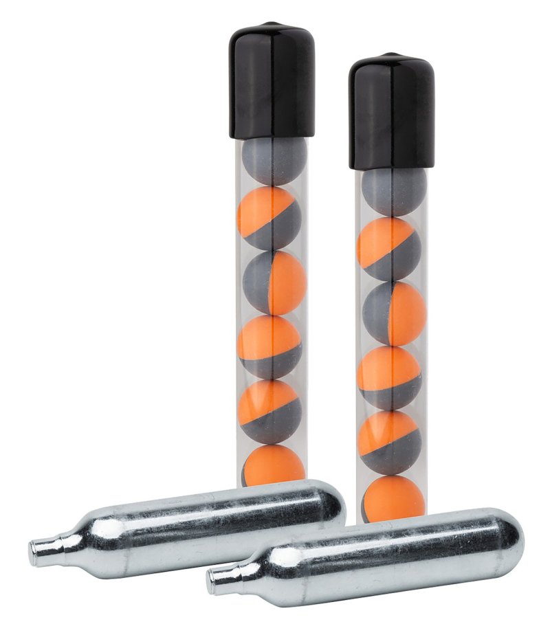Security Equipment SPOCPR01 14 Live Projectiles 2 CO2 Cartridges