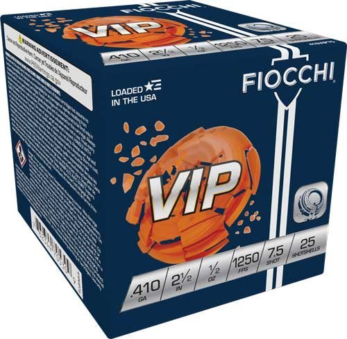 Fiocchi VIP .410 Gauge Target Loads 2.5In #7.5 1/2oz 1250fps