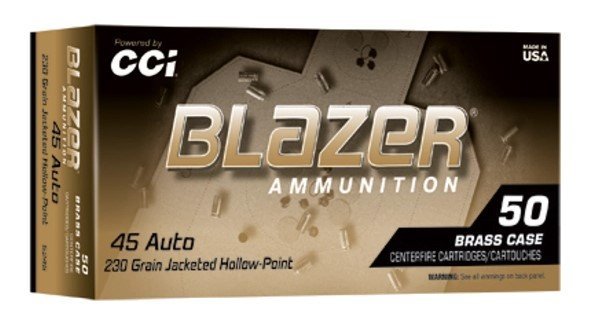 CCI 5245 Blazer 45ACP 230gr JHP 50/Box