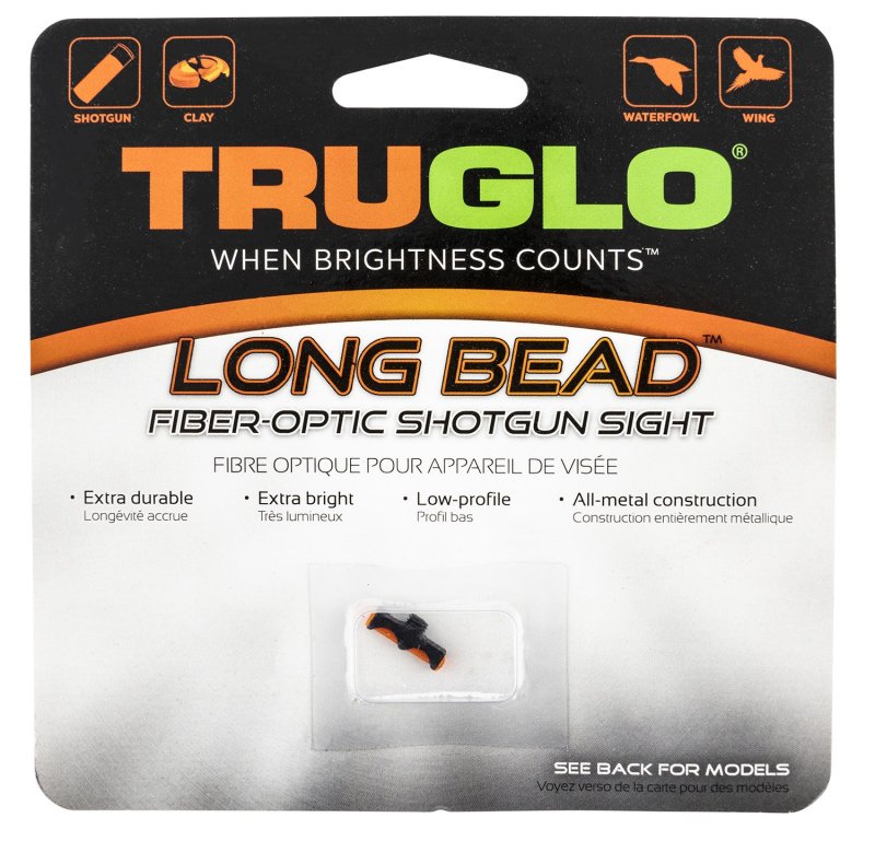 TruGlo TG947ARM Fiber Optic Red Long Bead Universal Shotgun 6-40