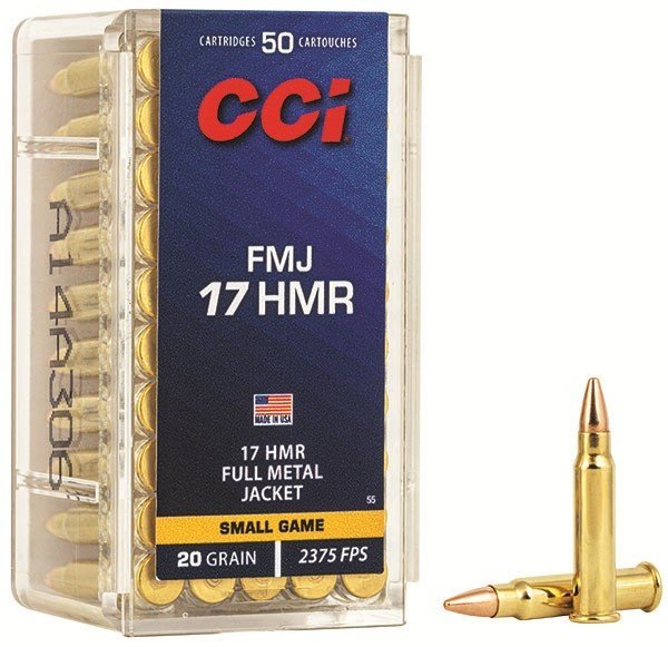 CCI GamePoint 0055 17 HMR 20 Grain FMJ 50 Rounds Box