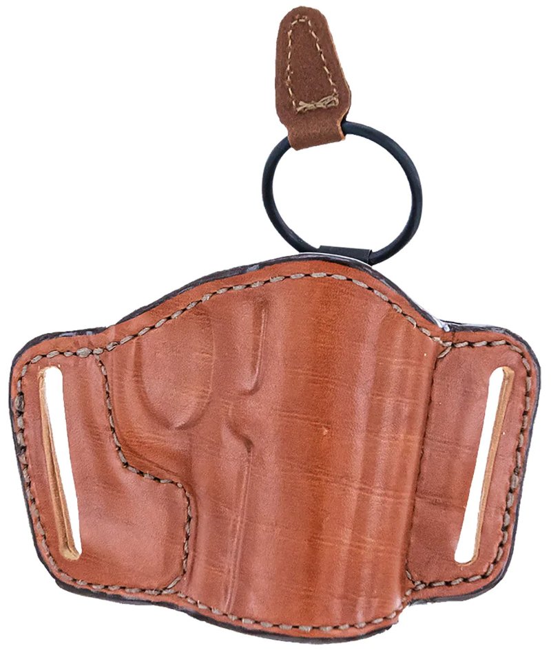 Bianchi 19256 Tan Leather OWB Belt Slide Holster Size 14