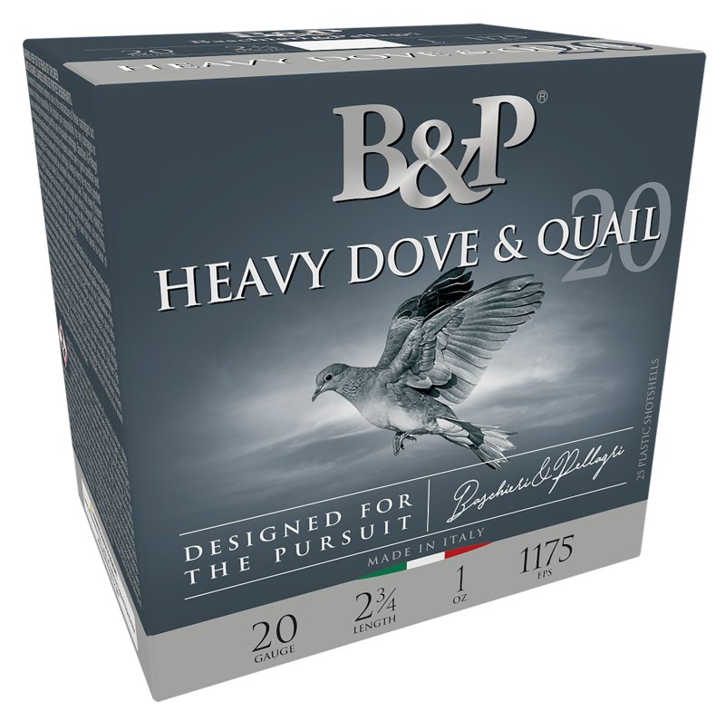B&P Ammunition 20BD8 Heavy Dove & Quail 20Gauge 2.75" 1oz 8Shot 25 Per