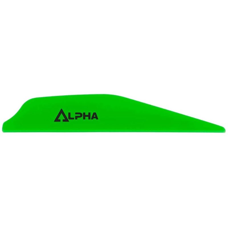 Bohning Alpha Vanes Neon Green 100pk AR1250 Low-Profile