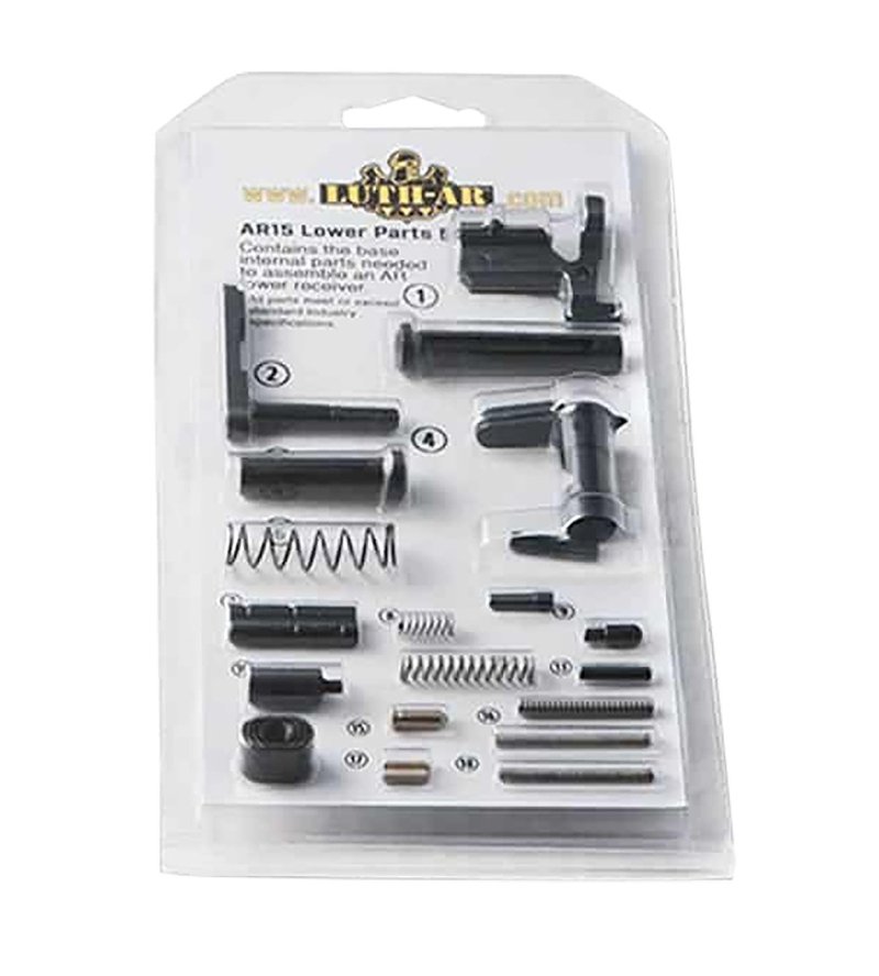 Luth-AR Builder Lower Parts Kit, Black, 308 AR Platform Rifle