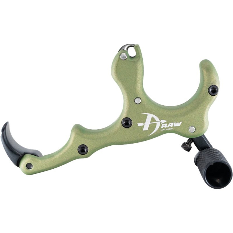 B3 DRAW-CHCG Hook Release Crocodile Green 3/4-Finger Stainless Steel Sear