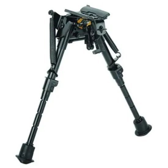 Caldwell XLA Adjustable 6-9" Non-Pivot Bipod, Lightweight Aluminum, Black, Sling Swivel Stud Mount