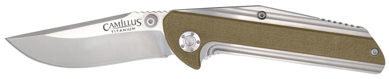 Camillus 19195 Sevens 2.75" Folding Knife AUS-8 Blade Desert Tan Handle