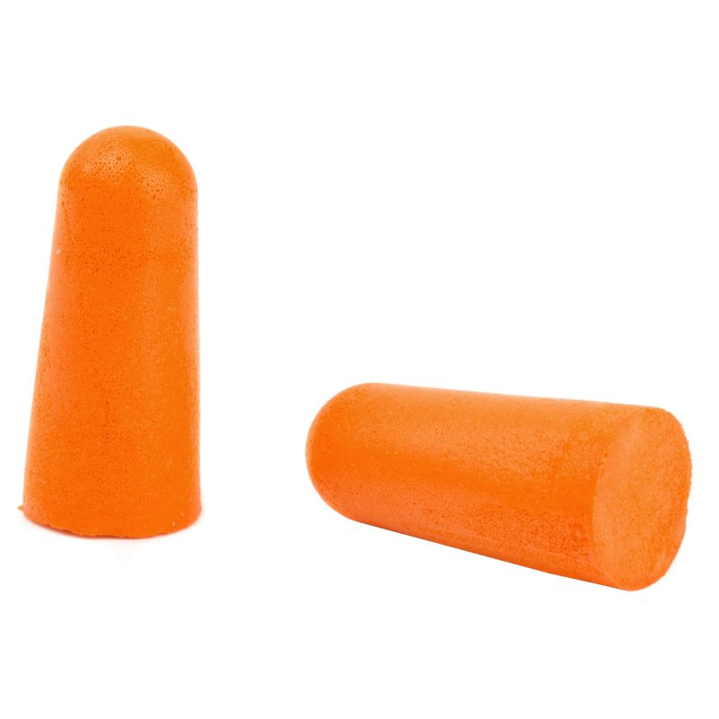 WALKER'S GAME EAR 7 Pairs Orange Foam Plugs with Black Alum Carry Canister