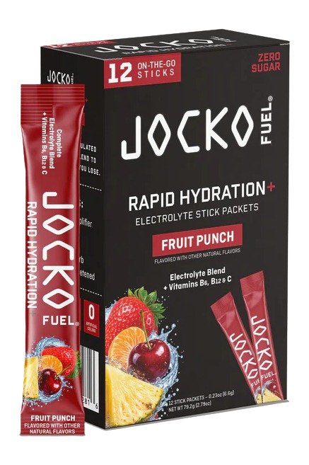 JOCKO 29281 RAPID HYDRATION POWDER FRUIT PNCH 12PK