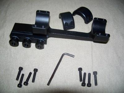 DNZ 121FPT Freedom Reaper 1-Piece Picatinny Rail Mount - Black Aluminum