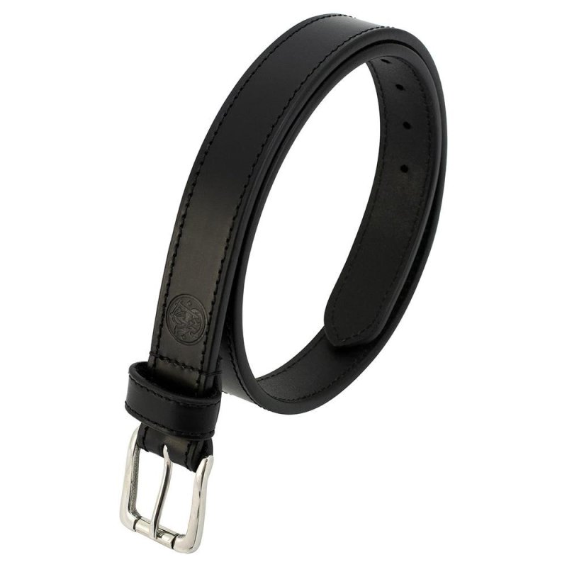 Cameleon S&W Men's Adjustable 38-40 Inch Black Leather EDC Belt