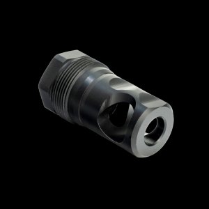 Method Dynamics 600100-B Jet Drive Single Port Brake, 1/2x28, .375 Bore, Black Nitride, Plan-B Compatible