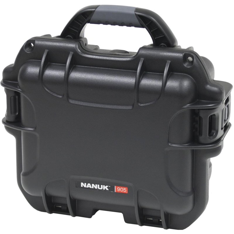 Nanuk 905S-010BK-0A0 Hard Case Black, Foam, 9.4"x7.4"x5", Waterproof
