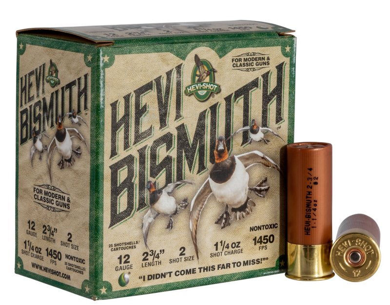 HEVI-Shot HS14702 HEVI-Bismuth 12Gauge 2.75" 1 1-4oz Bismuth 2Shot 25 R...