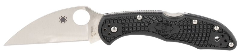 Spyderco C11FPWCBK Delica 4 Wharncliffe 2.87" VG-10 Blade Black Handle