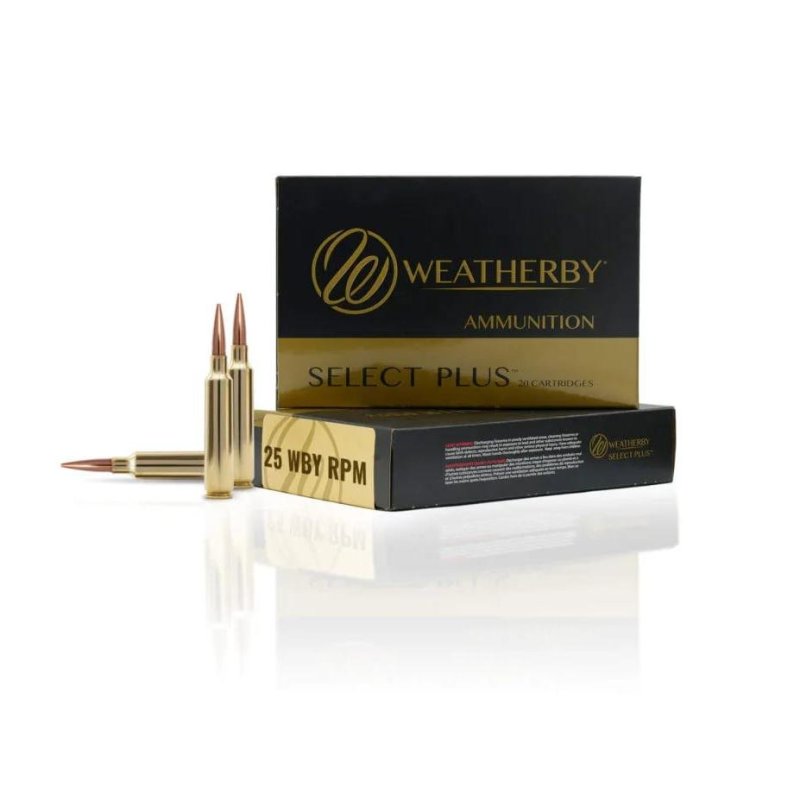 Weatherby Select Plus Hornady SST Rifle Ammunition 25 Wby RPM 117gr PT