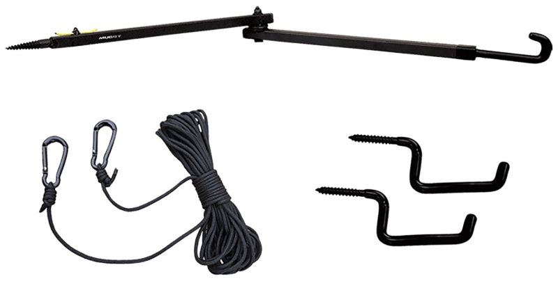 Muddy MUD-MA9045 Complete Stand Kit Pivot Arm 30ft Rope 2 Hooks