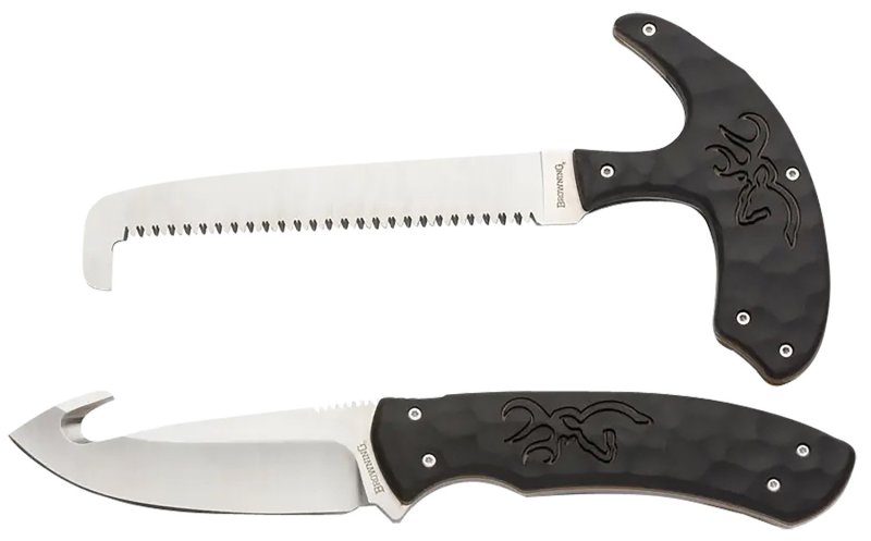 Browning 3220420 Primal Combo 3.75"-5.25" Fixed Drop Point Gut Hook-Ski...