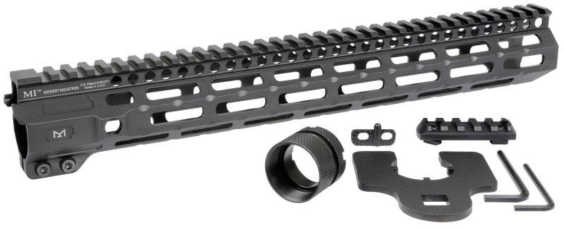 Midwest Industries MICRM14 M-Series AR-15 14" Handguard Black Anodized