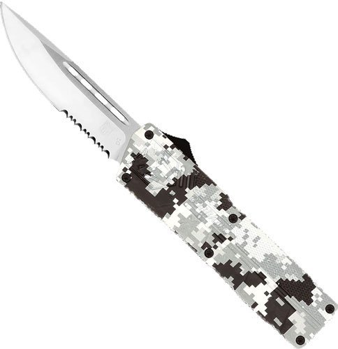 CobraTec Lightweight OTF Winter Digi 3.25 In DP Serrated Knife
