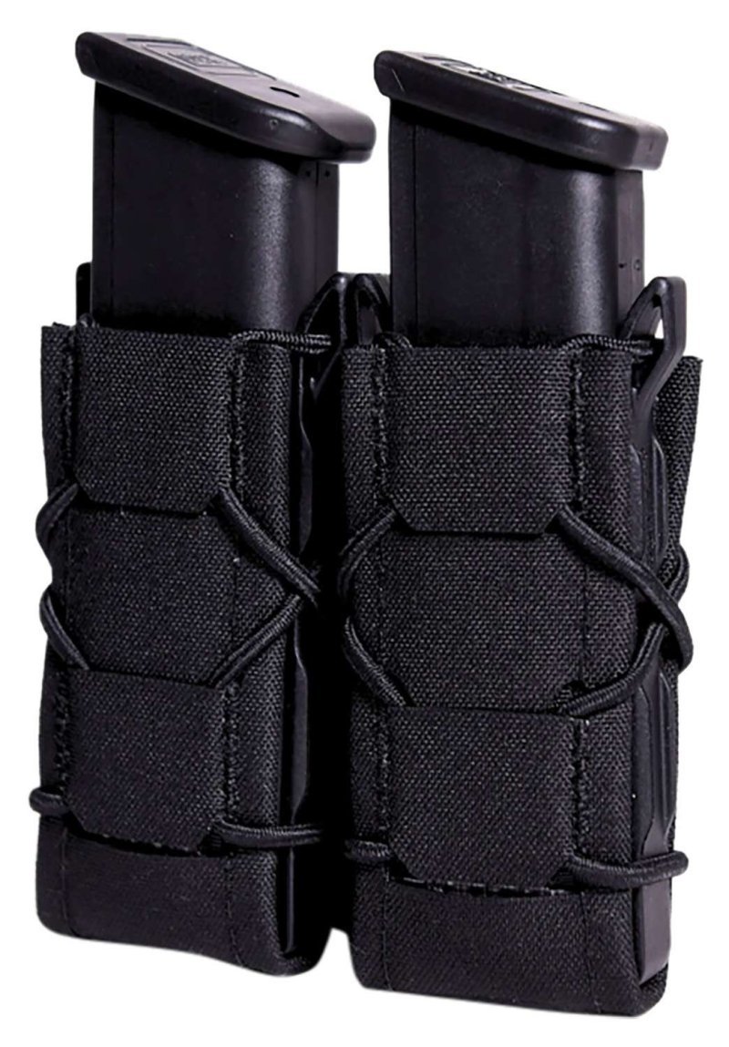 High Speed Gear 24PT02BK TACO Gen 2 Double Pistol Black Nylon MOLLE