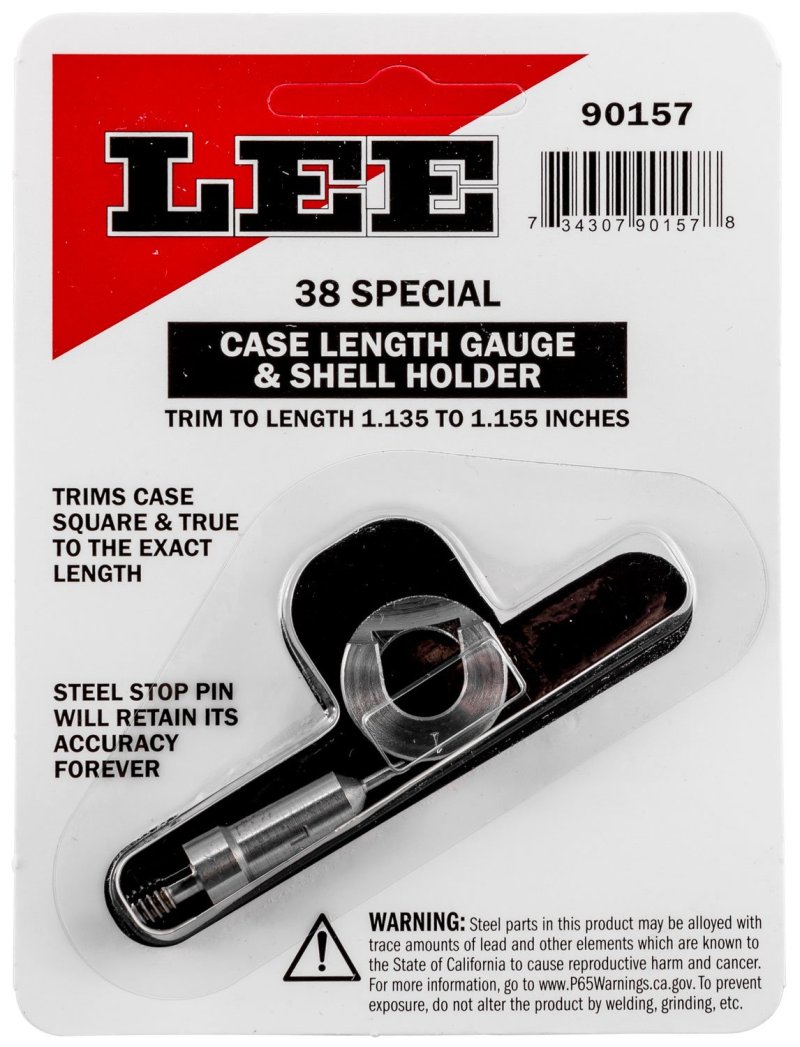 Lee Precision Case Length Gage and Shell Holder 38 Special