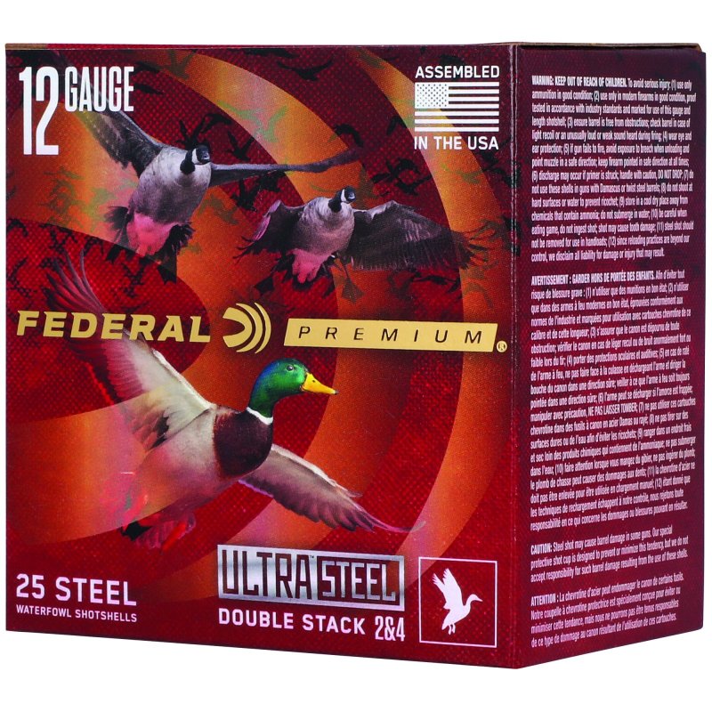 Federal Premium PWUX14224 12 Gauge 3 In 1-1/4oz #2/#4 Shot 25/Box
