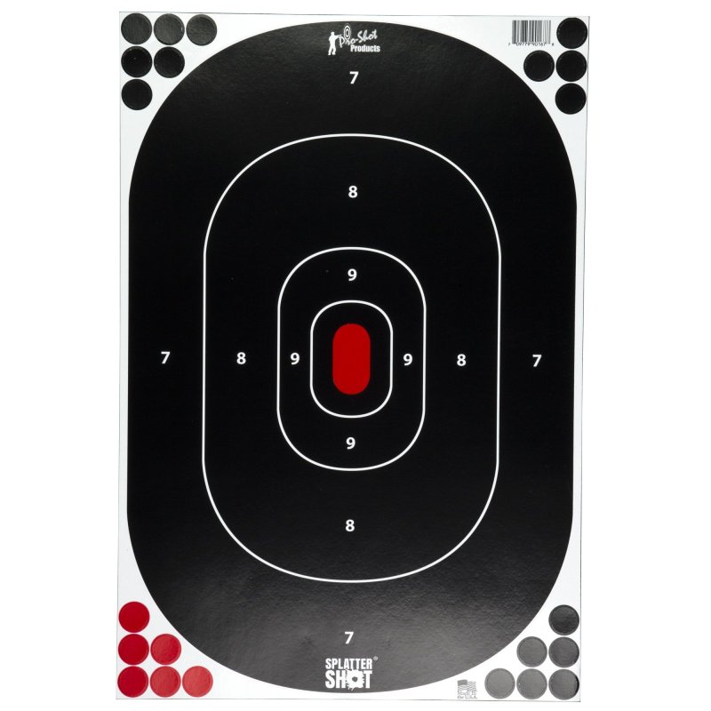 Pro-Shot Silhouette Target 12 x 17 Peel & Stick Bright Green 5-Pack