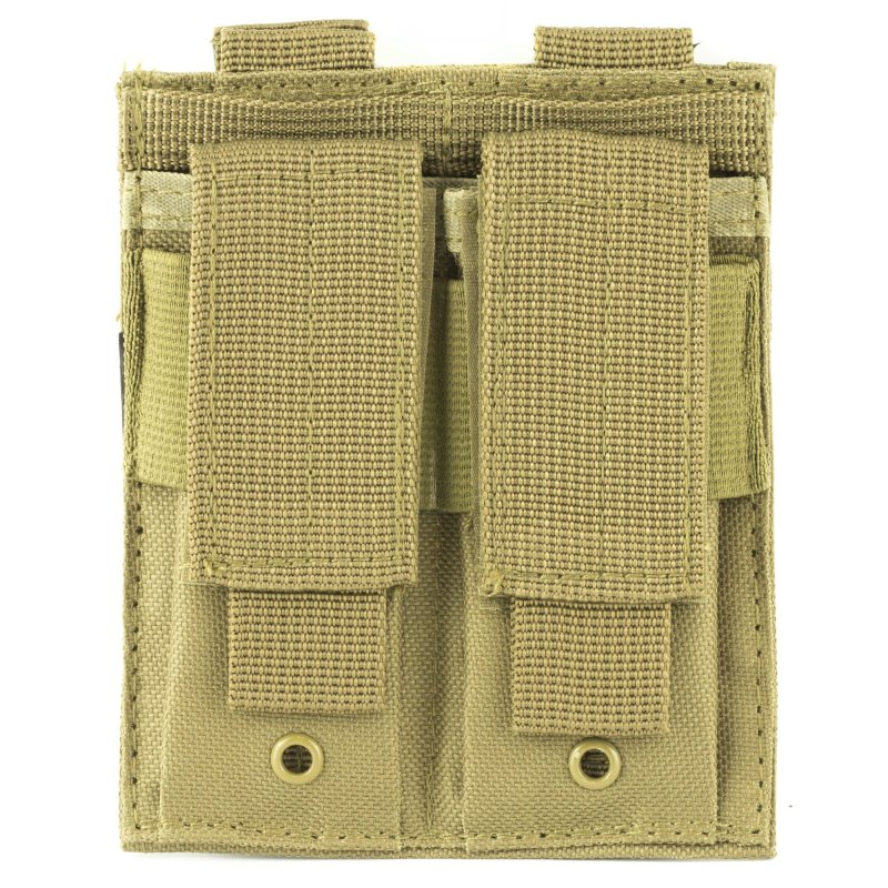 NcSTAR VISM Double Pistol Magazine Pouch Tan MOLLE Open-Top