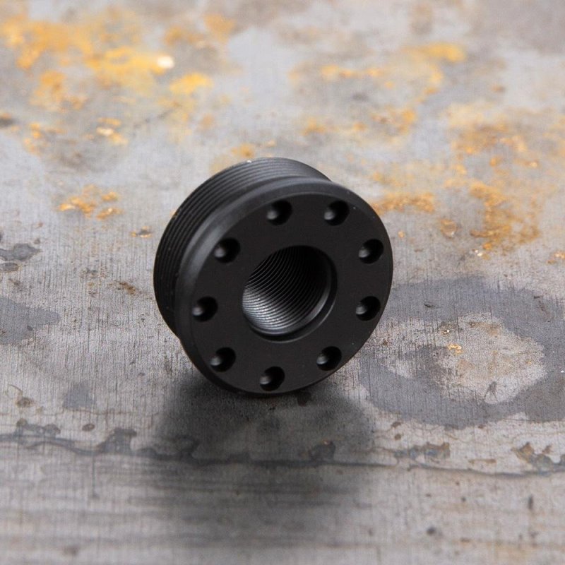 Silencer Co Alpha Direct Thread Mount, 5/8 x 34, Solid Steel, Black