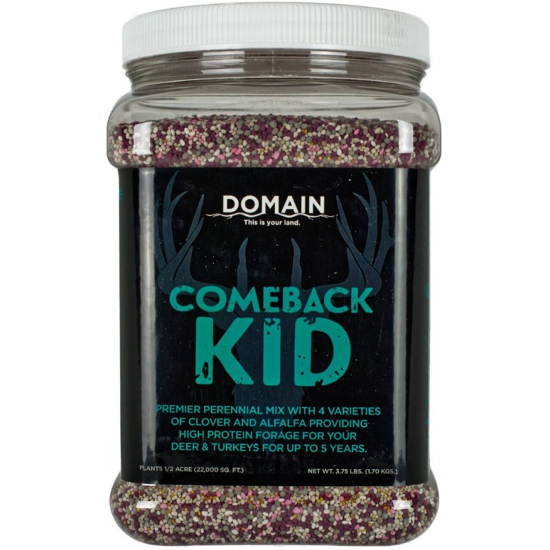 Domain CBKFP375 Comeback Kid Seed Mix 1/2 Acre, 3.75 lbs, Clover & Alfalfa
