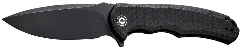 CIVIVI Praxis C803G 3.75In Black Coarse Micarta Stonewashed Blade