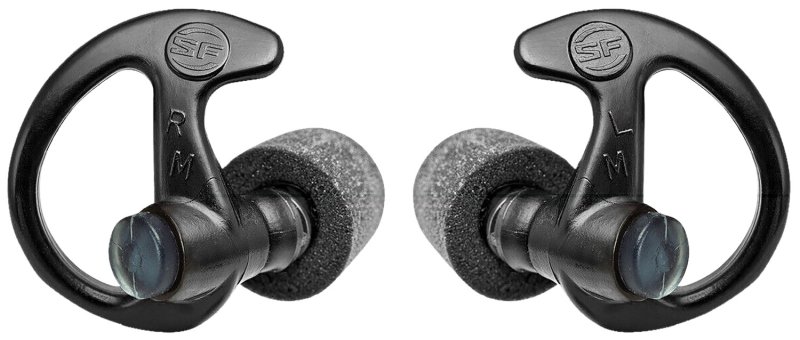 SureFire EP10-BK-MPR Medium Black Foam Tipped Earplugs, 1 Pair