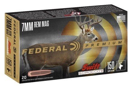 Federal Premium P7RSS1 7mm Rem Mag 150gr Swift Scirocco 20 Rounds