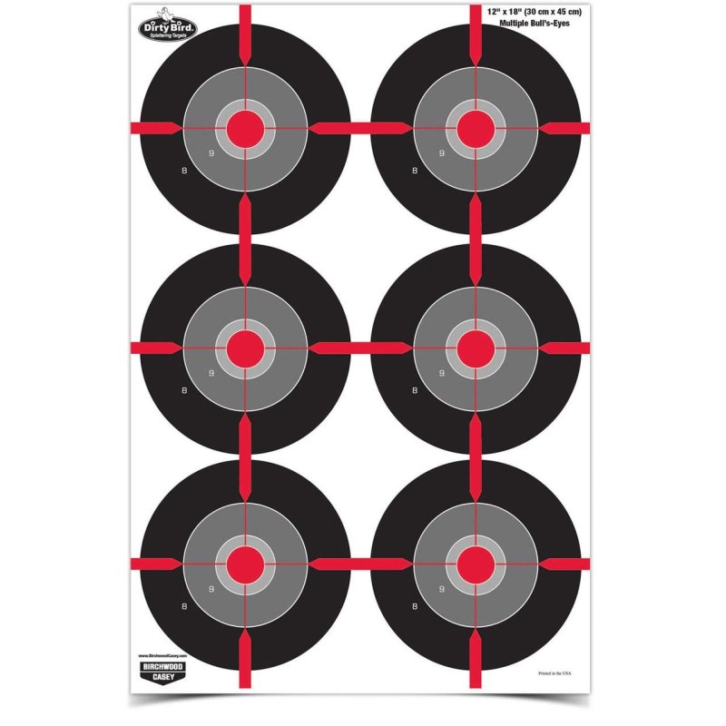 Birchwood Casey BC-35703 12x18 Bullseye Target Pack of 100