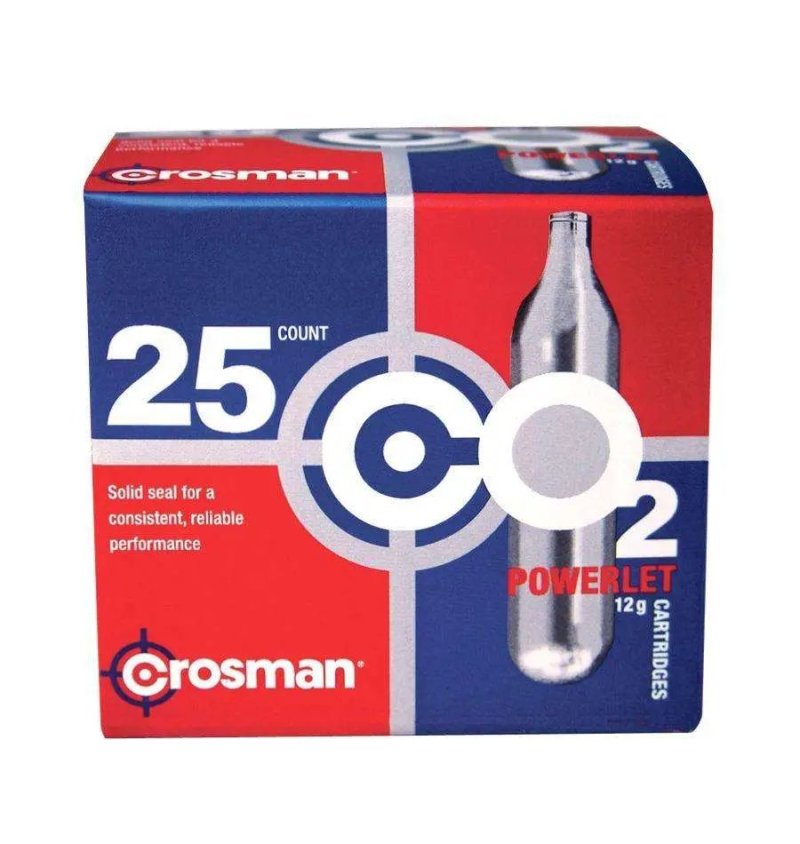 Crosman 12g CO2 Powerlet Cartridge 25/pack