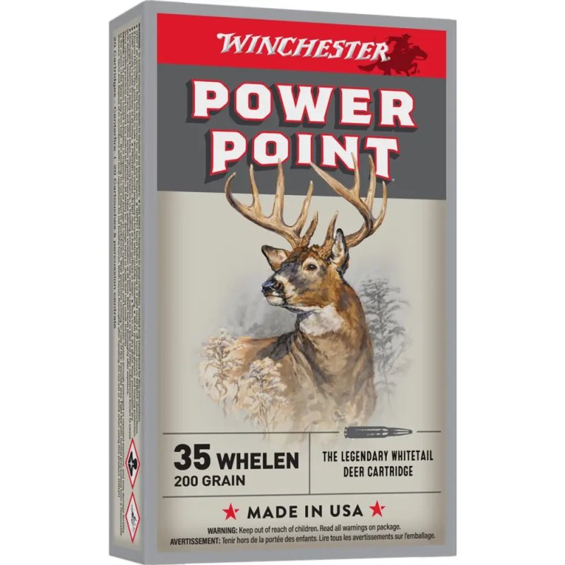 Winchester Power-Point .35 Whelen 200Gr 20rd/Box Rifle Ammo (X35W)