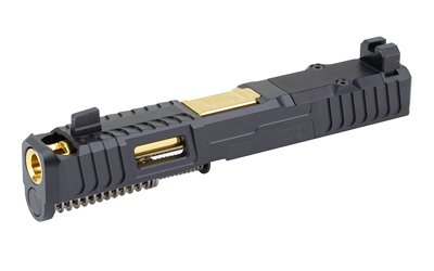 Zaffiri Precision Glock 19 Gen5 Chunk Ported Slide Black/Gold