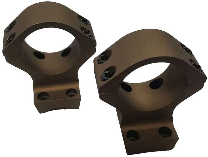 Talley HC950735 Scope Mount/Ring Combo Burnt Bronze 1" Tube High X-Bolt