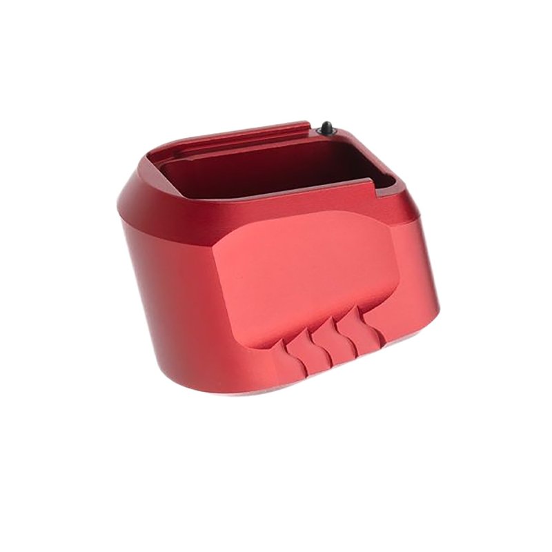 Tyrant CNC TDMPMAGEXFSRED 5RD Magazine Extension Red Aluminum